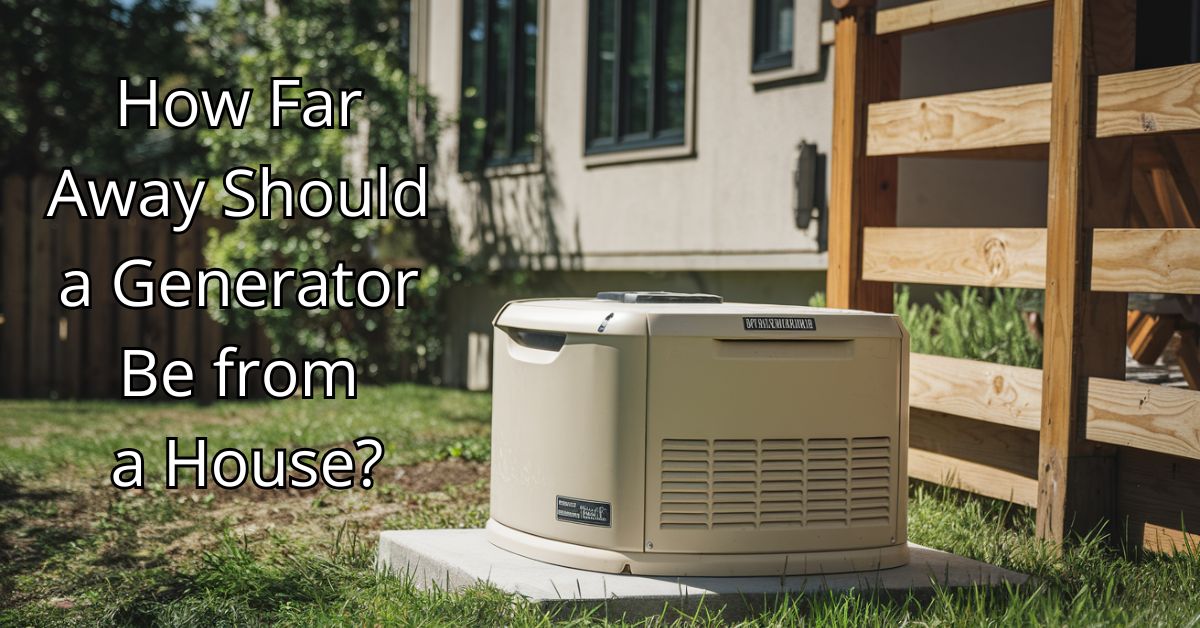 How Far Away Should a Generator Be from a House