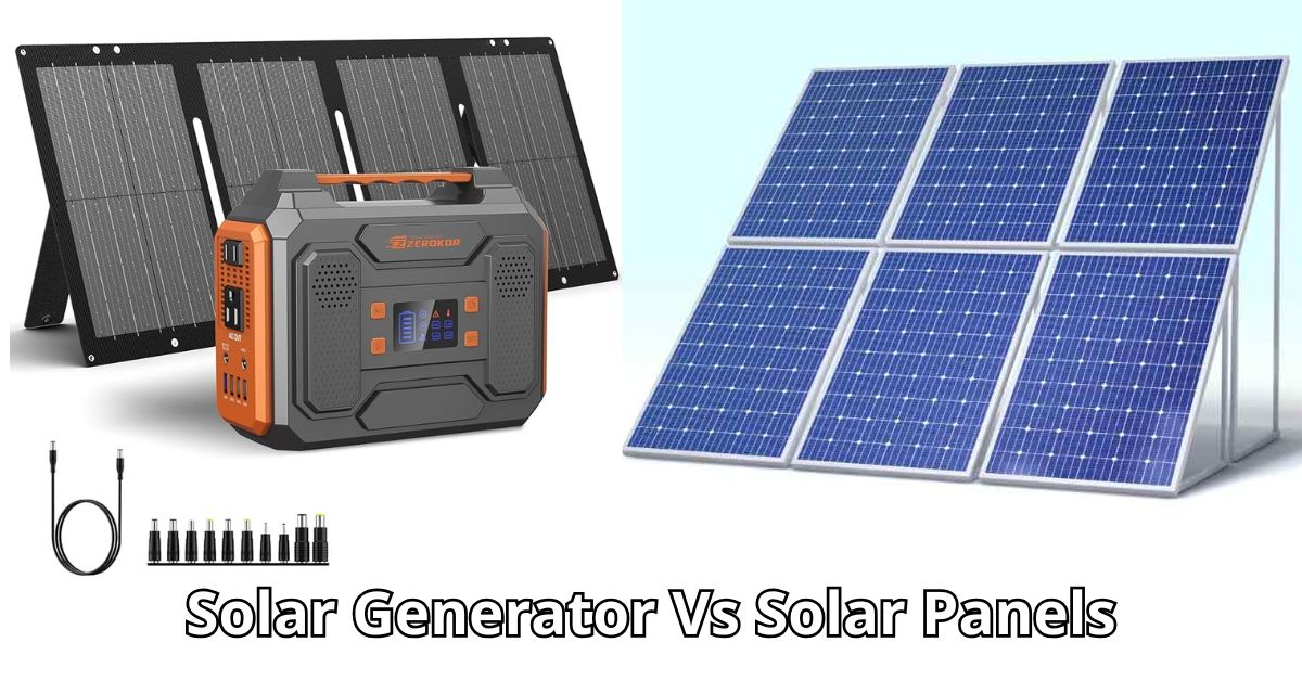 Solar Generator Vs Solar Panels