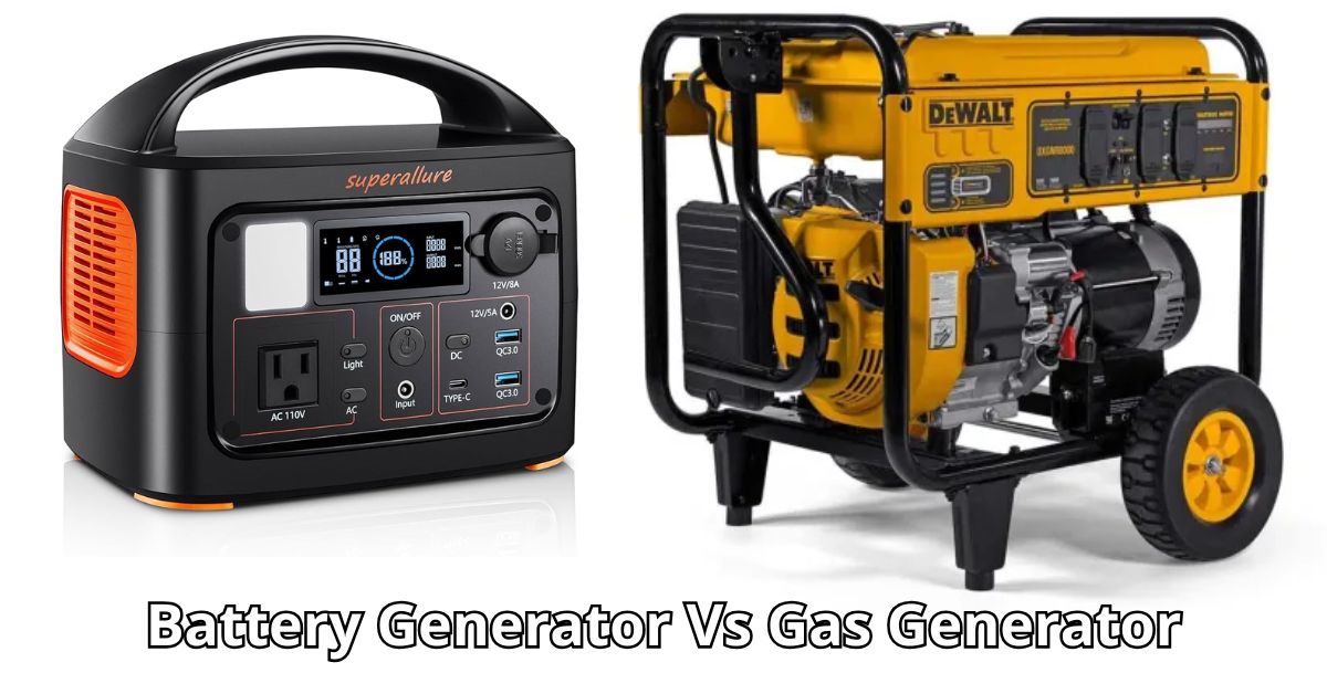 Battery Generator Vs Gas Generator