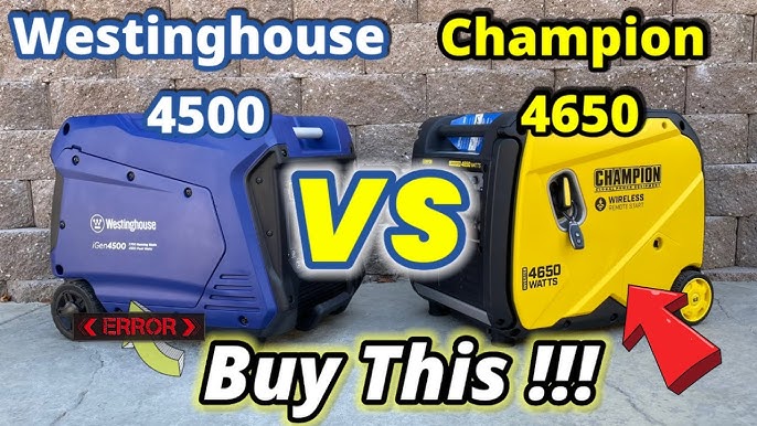 Champion Vs Westinghouse Generator
