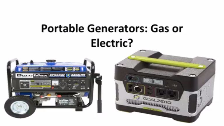 Electric Vs Gas Generator