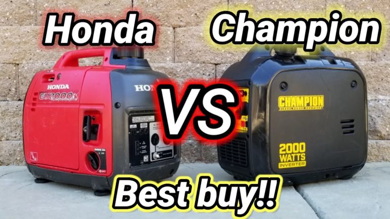 Honda Vs Champion Generator