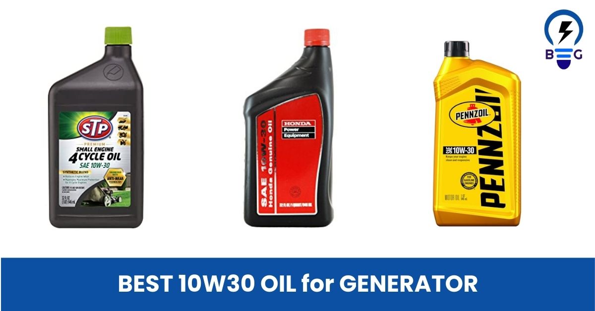 BEST 10W30 OIL for GENERATOR