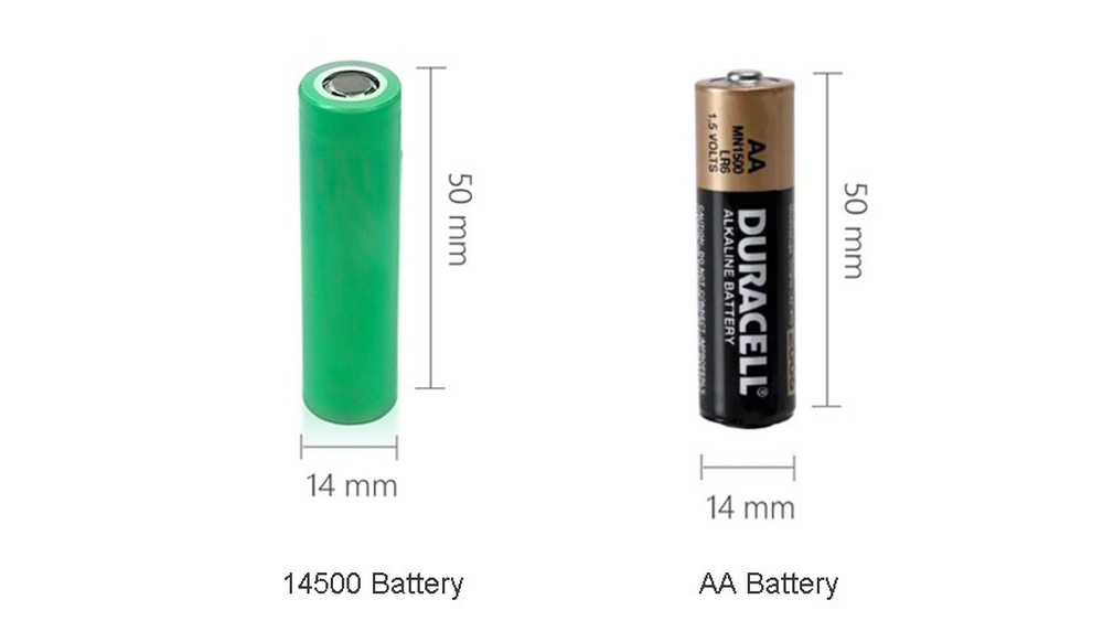 14500 Battery Vs Aa