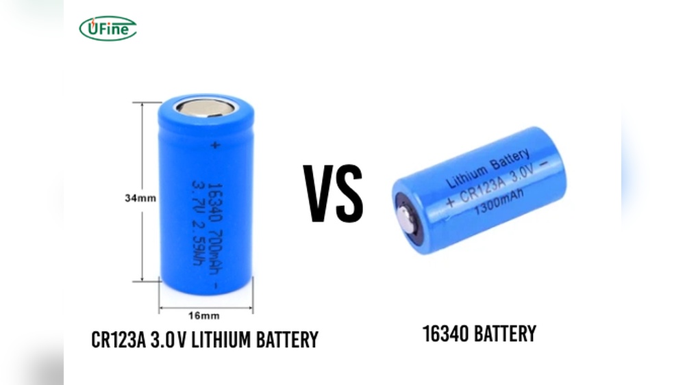 16340 Battery Vs Cr123A