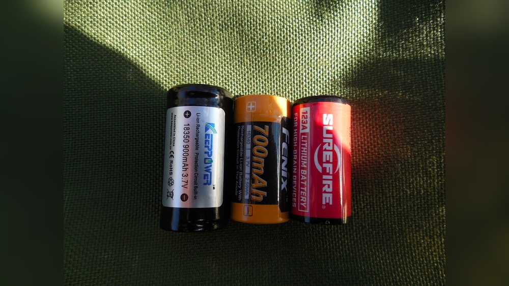 18350 Battery Vs Cr123